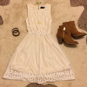 Lacy Fit and Flare Dress